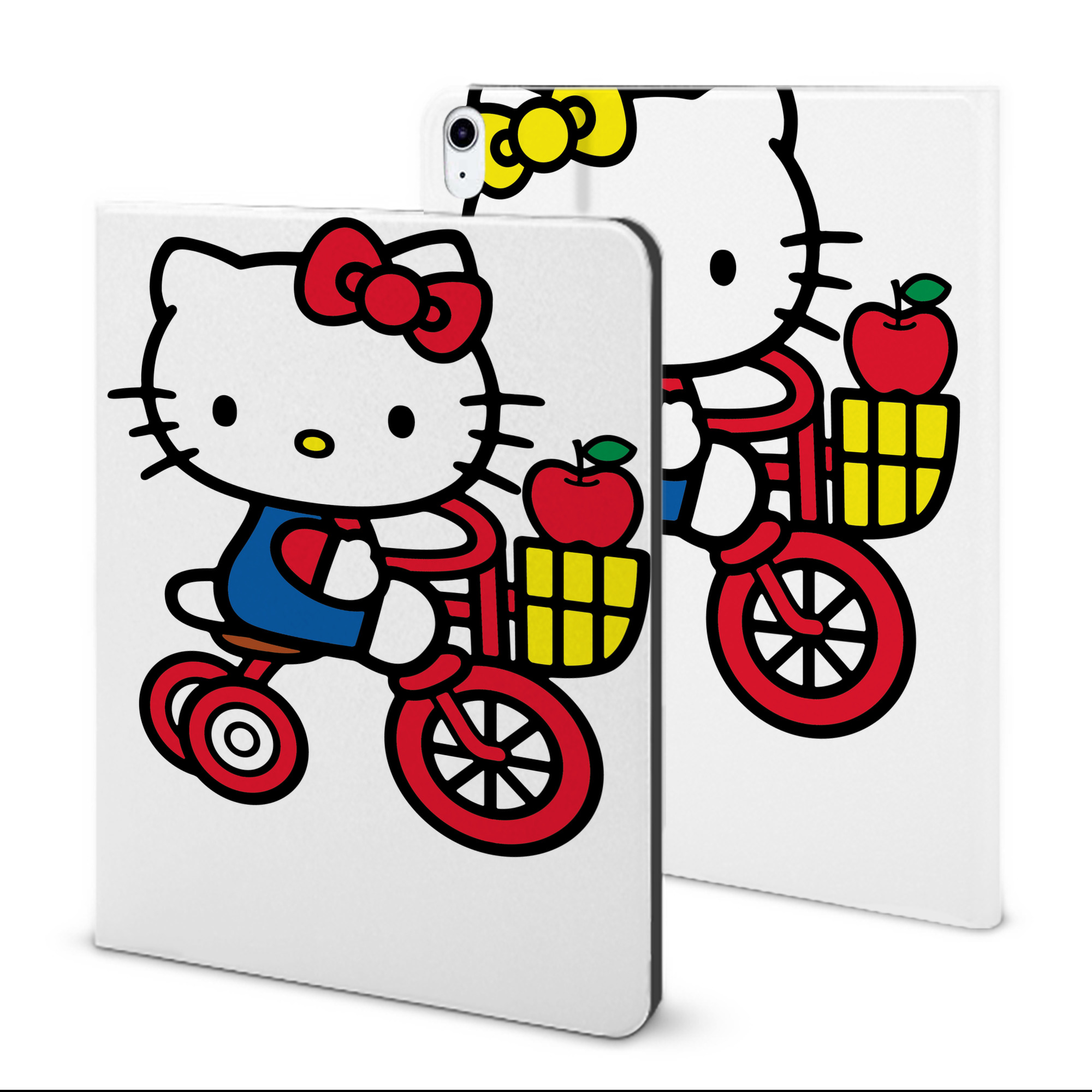 （画像用） Hello Kitty ハローキティ IPad ケース ブック型 PUレザー TPU 耐衝撃 軽量 薄型 ペン収納なし 全面保護 IPad 各モデル対応